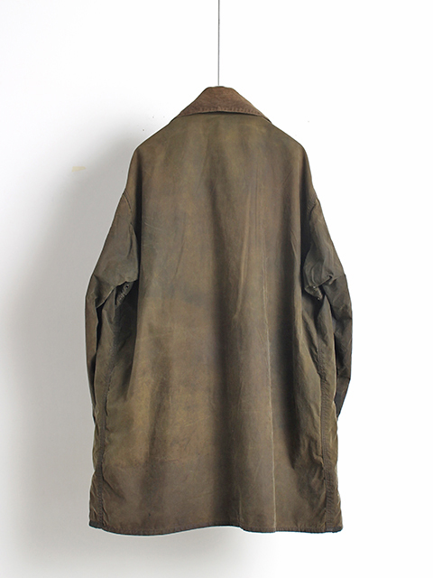 VINTAGE】82～87s 2WARRANT REPROOF Barbour『BORDER』OLIVE 