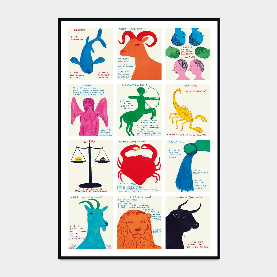 David Shrigley / Signs of the zodiac：デイヴィッド・シュリグリー