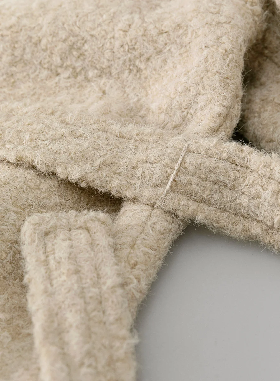 boucle 2way half coat | OHOTORO