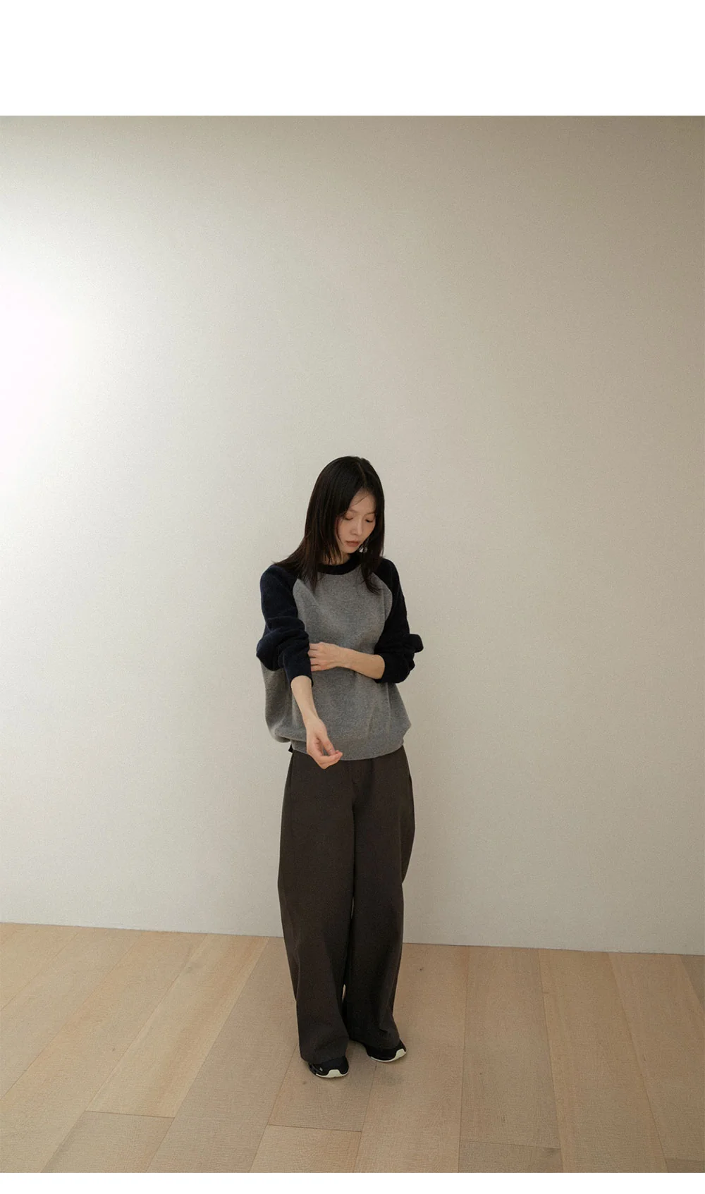 scheme raglan knit | OHOTORO