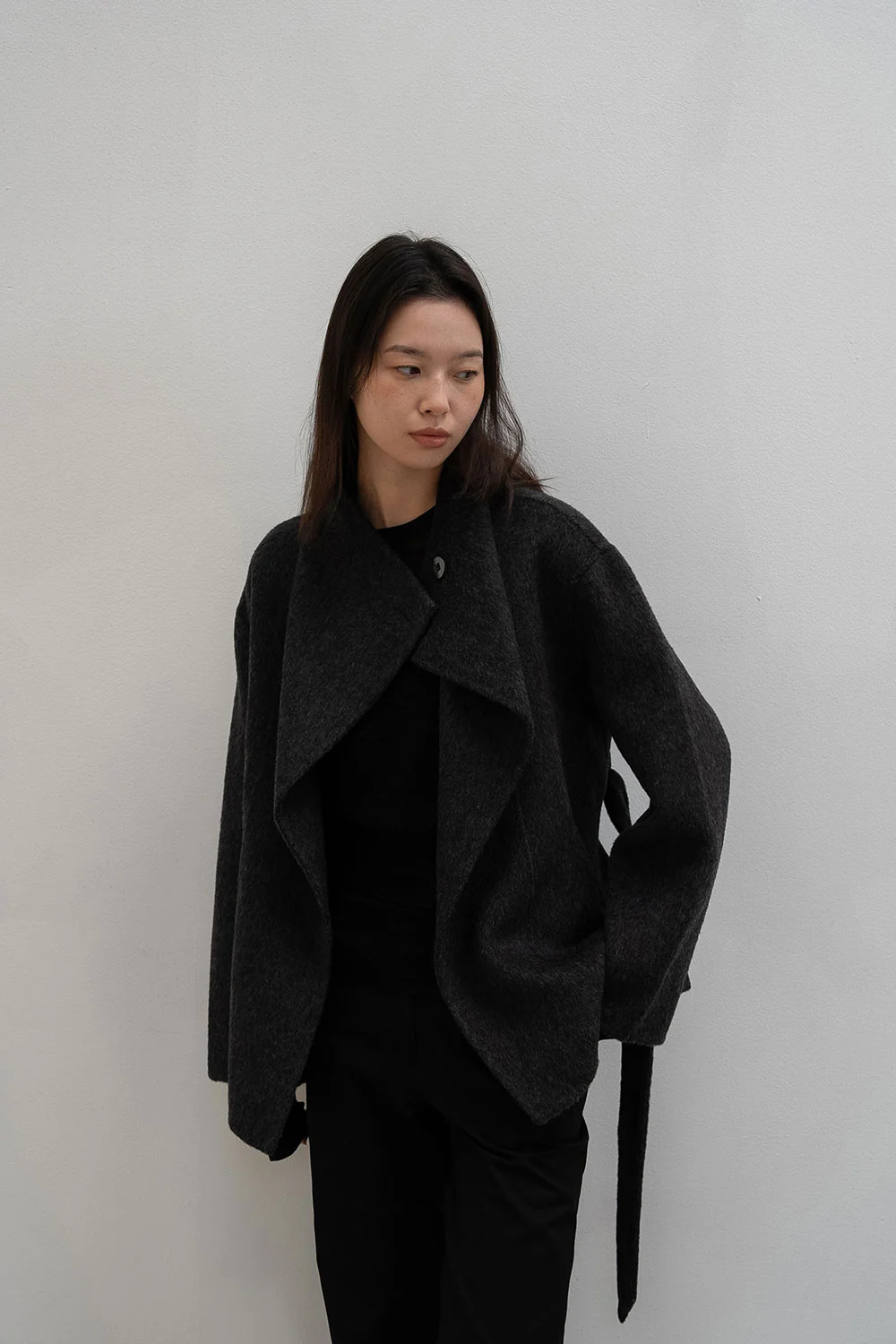 ecru half coat | OHOTORO