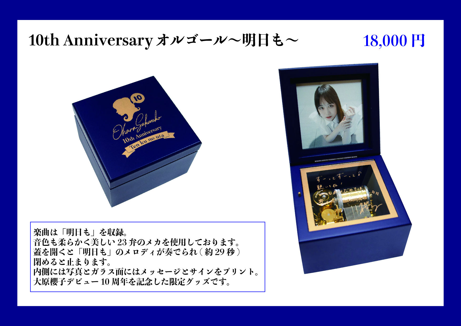 大原櫻子 ハイッ！10ション！GOODS通信販売／10th Anniversary