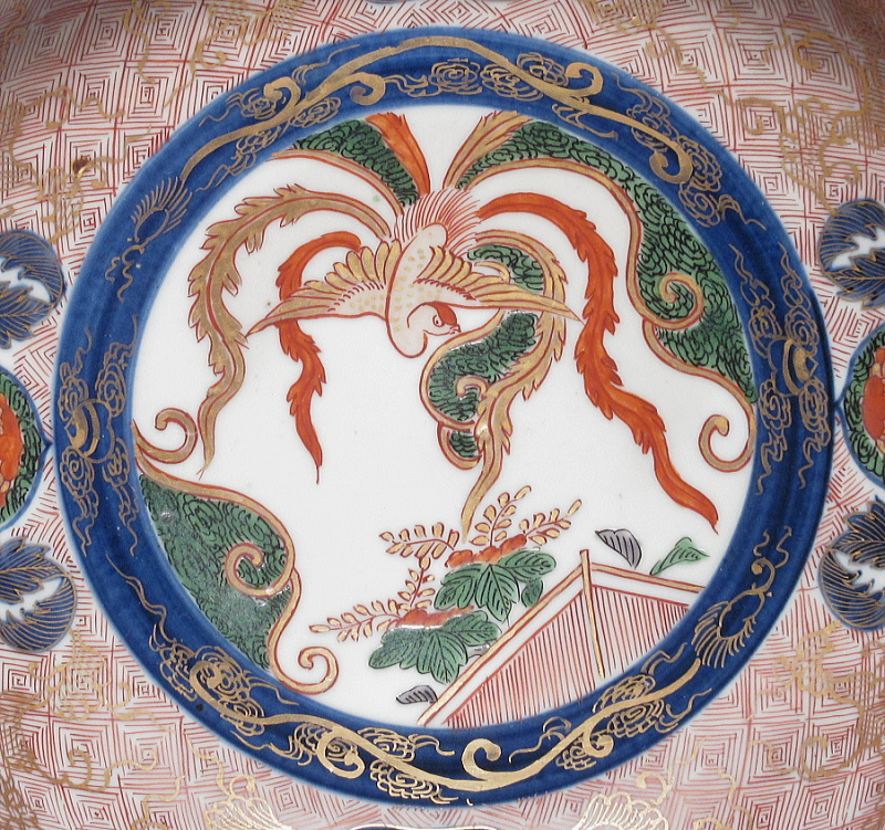 古伊万里 金襴手 唐獅子鳳凰人物文 鉢【元禄～享保】 ｜ 古陶磁 大林師友堂