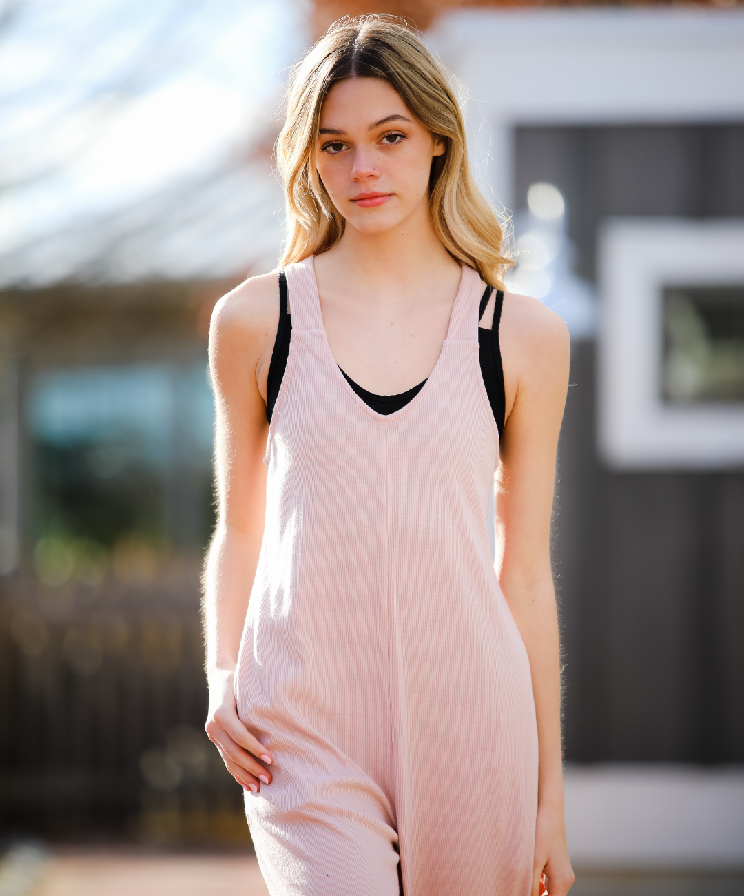 The Chloe Romper (OLL280-APR) - Apricot - FINAL SALE – Oh La La