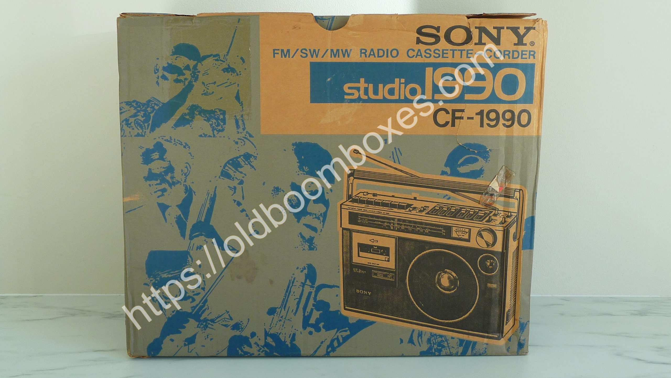 SONY CF-1990 FM/SW/MW Radio Cassette Corder - Old Boomboxes