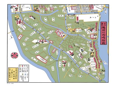 隅田川向嶋絵図1-30 - こちずライブラリ