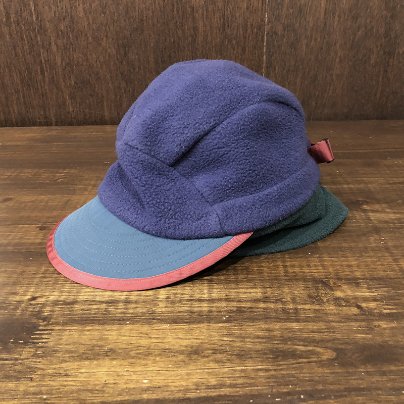 Patagonia Duckbill Synchilla fleece Cap Purple Green Carmine L