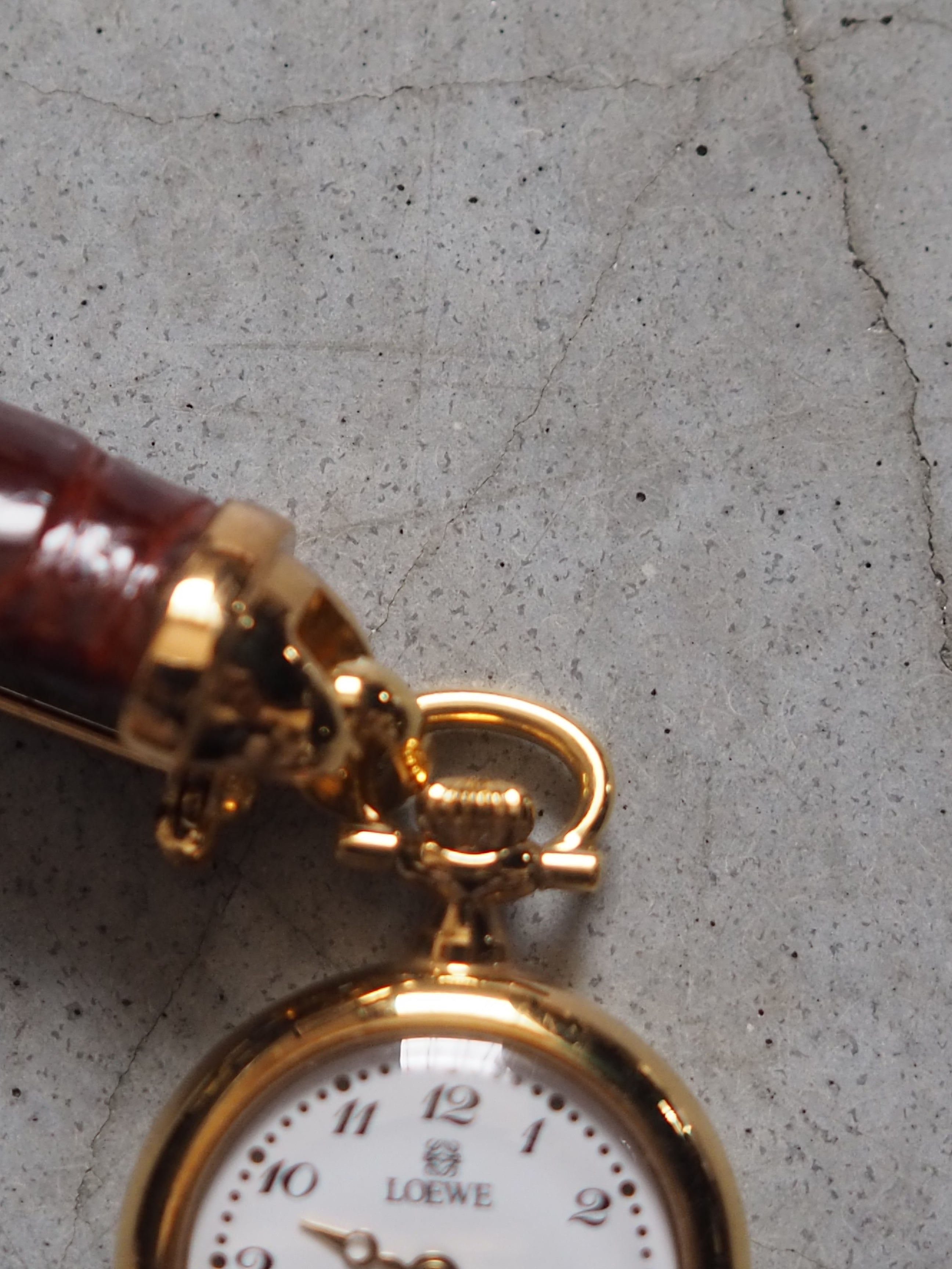 LOEWE ブローチ ウォッチ 時計 ヴィンテージ ロエベ
