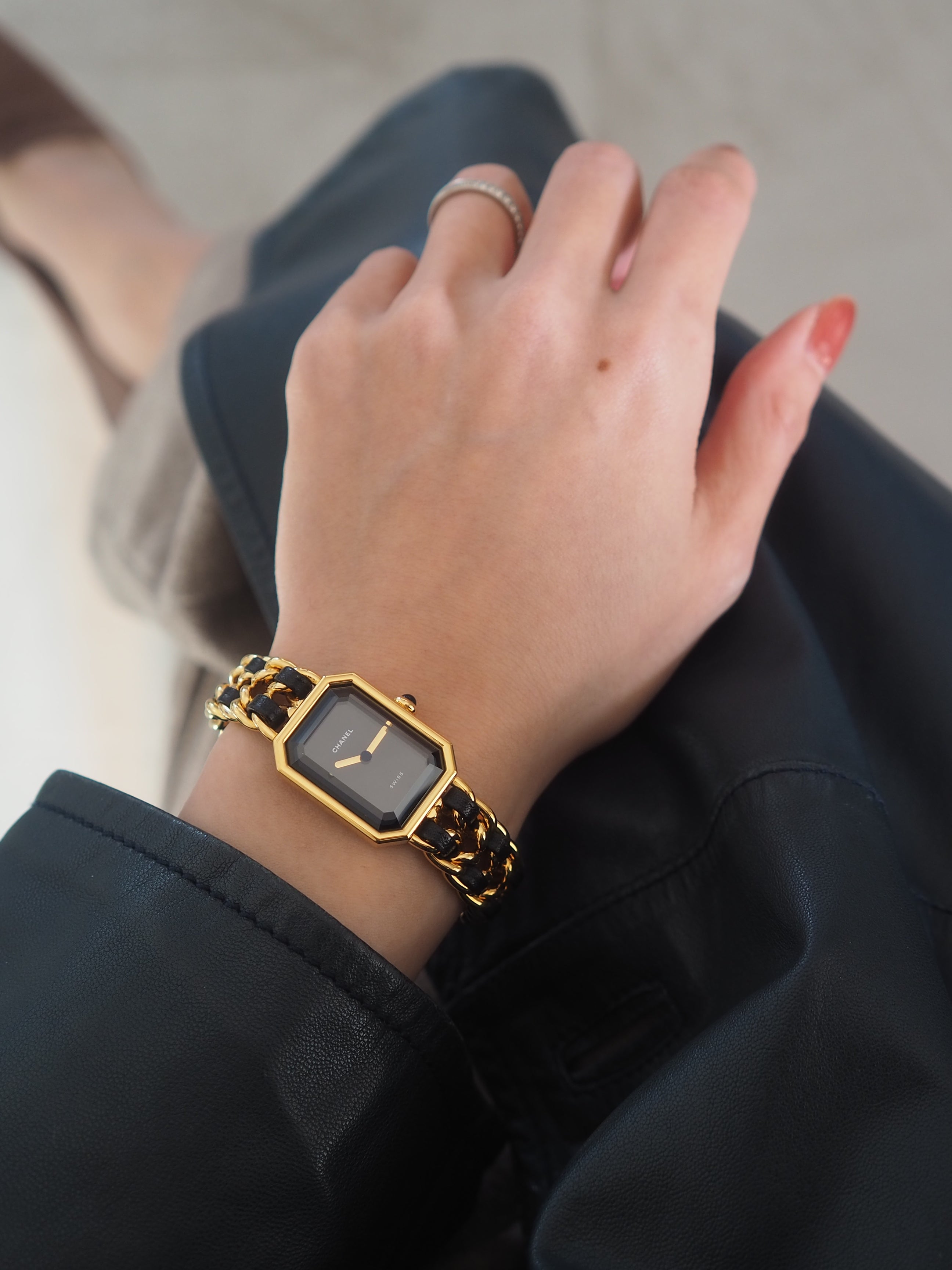 CHANEL シャネル プルミエール チェーン ウォッチ 腕時計 ゴールド