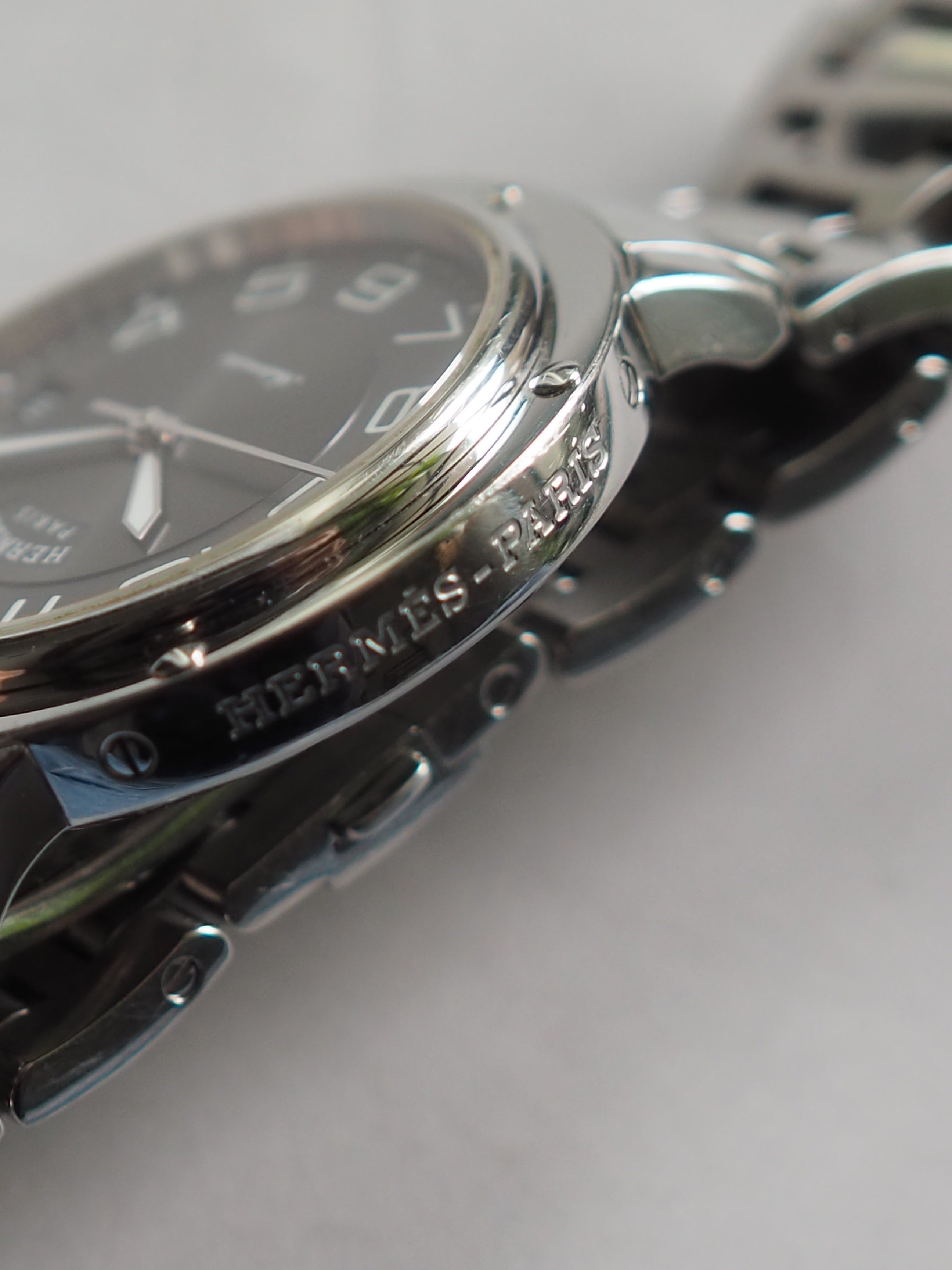 HERMES エルメス クリッパー クラシック ウォッチ 腕時計 シルバー