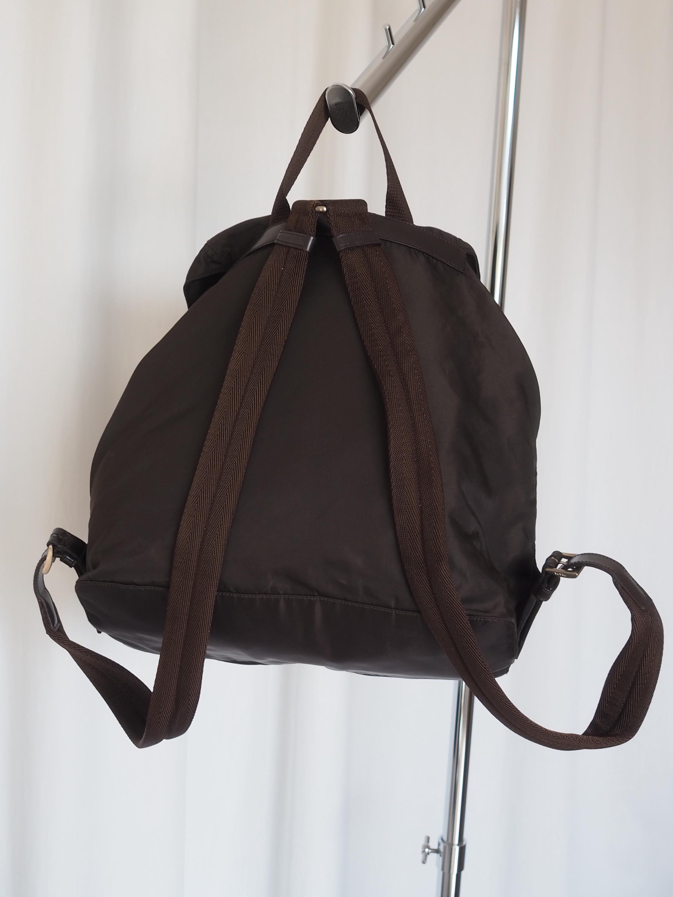 PRADA プラダ ナイロン バックパック リュック ブラウン ユニセックス