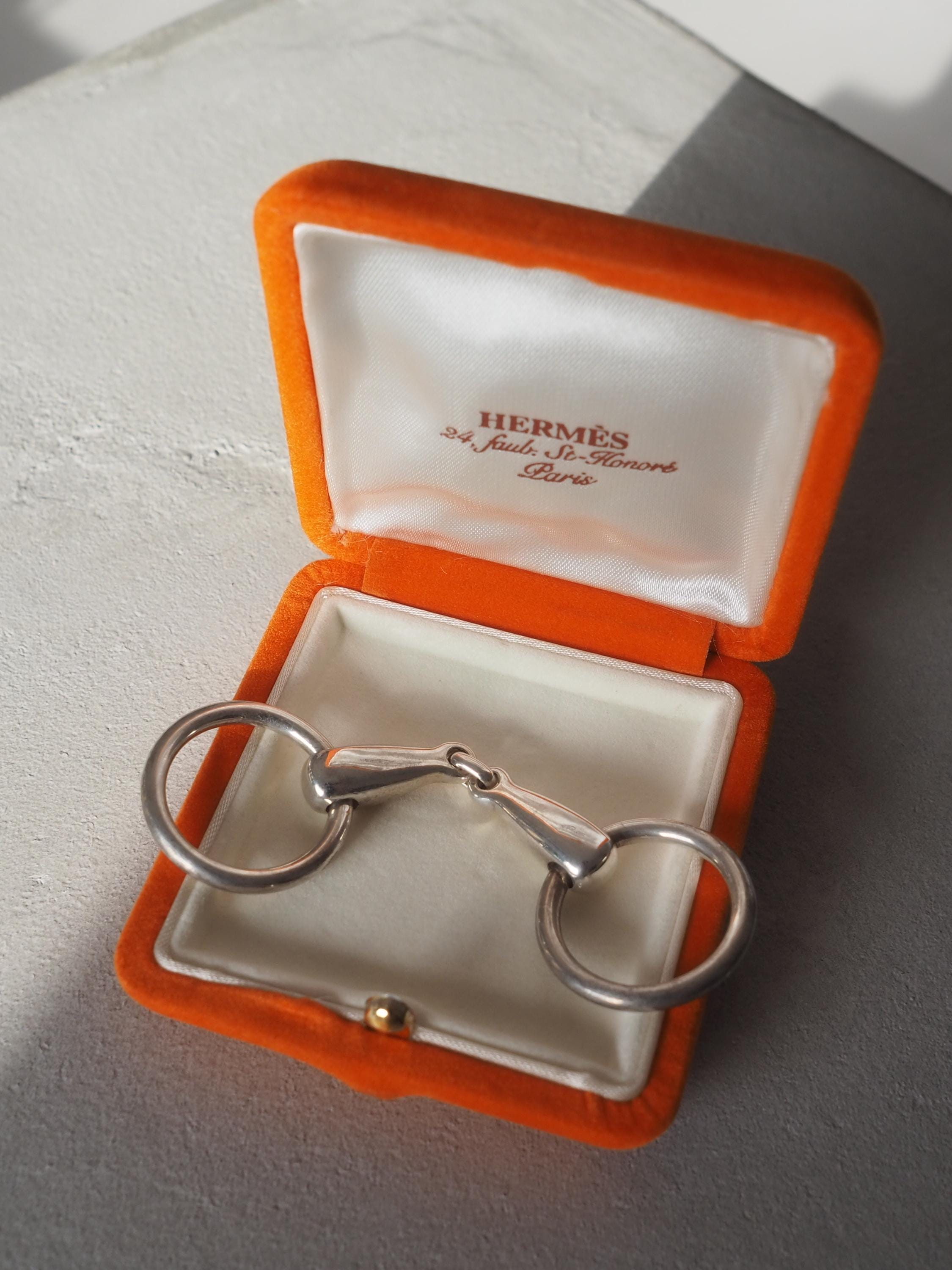 HERMES エルメス ホースビット キーリング キーホルダー シルバー