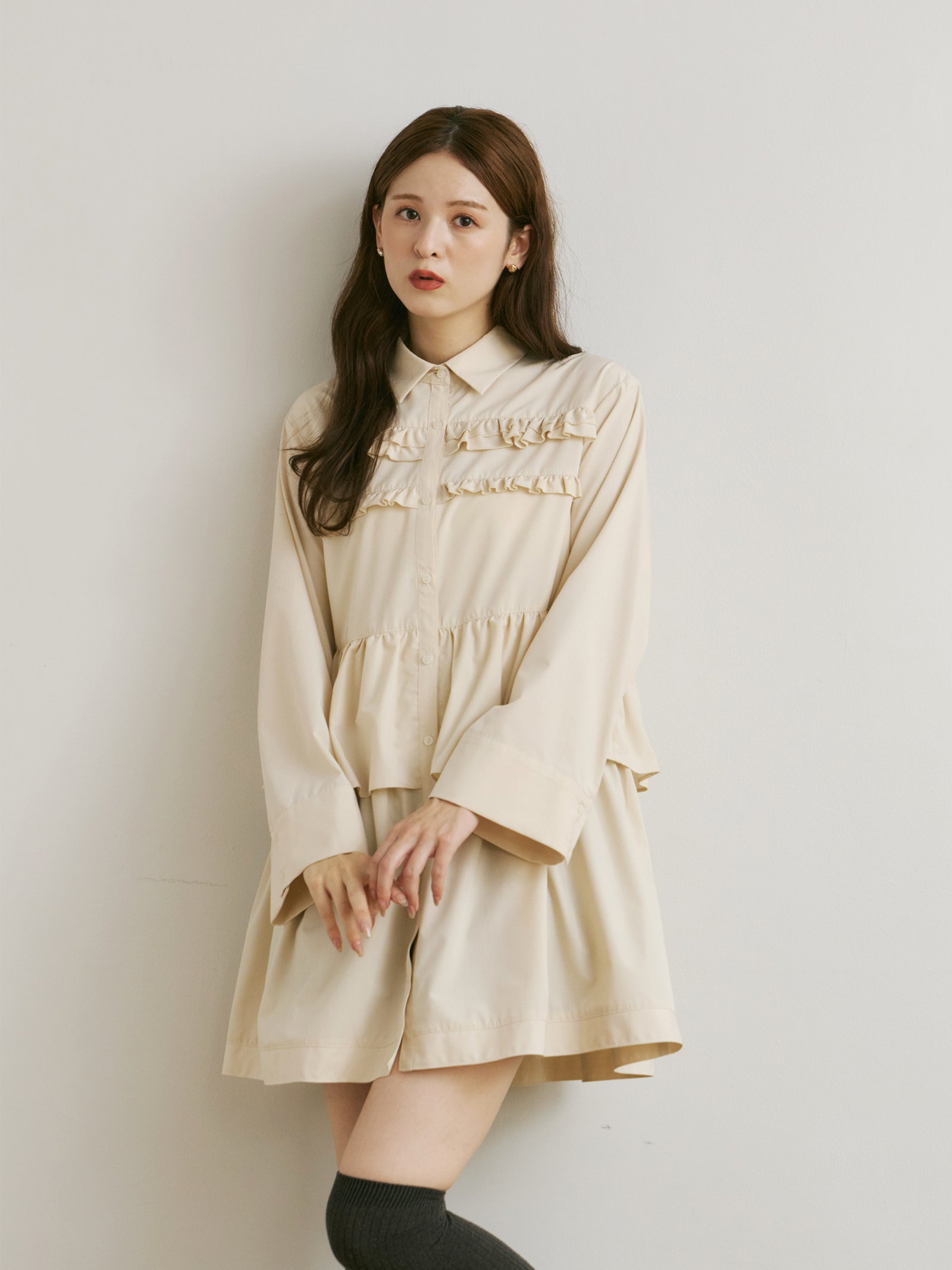 フリルチュニックワンピース