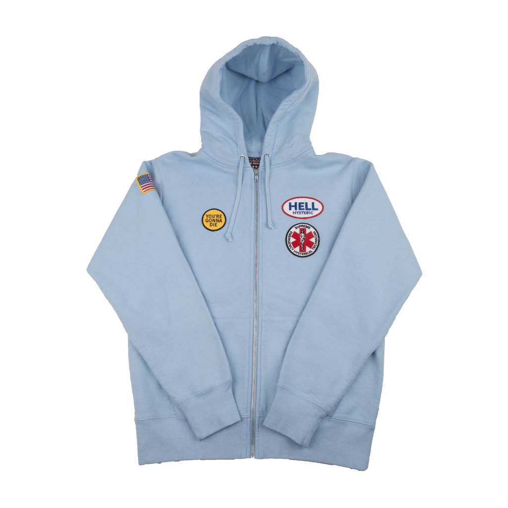 Supreme Light Blue Hysteric Glamour Zip Up – On The Arm