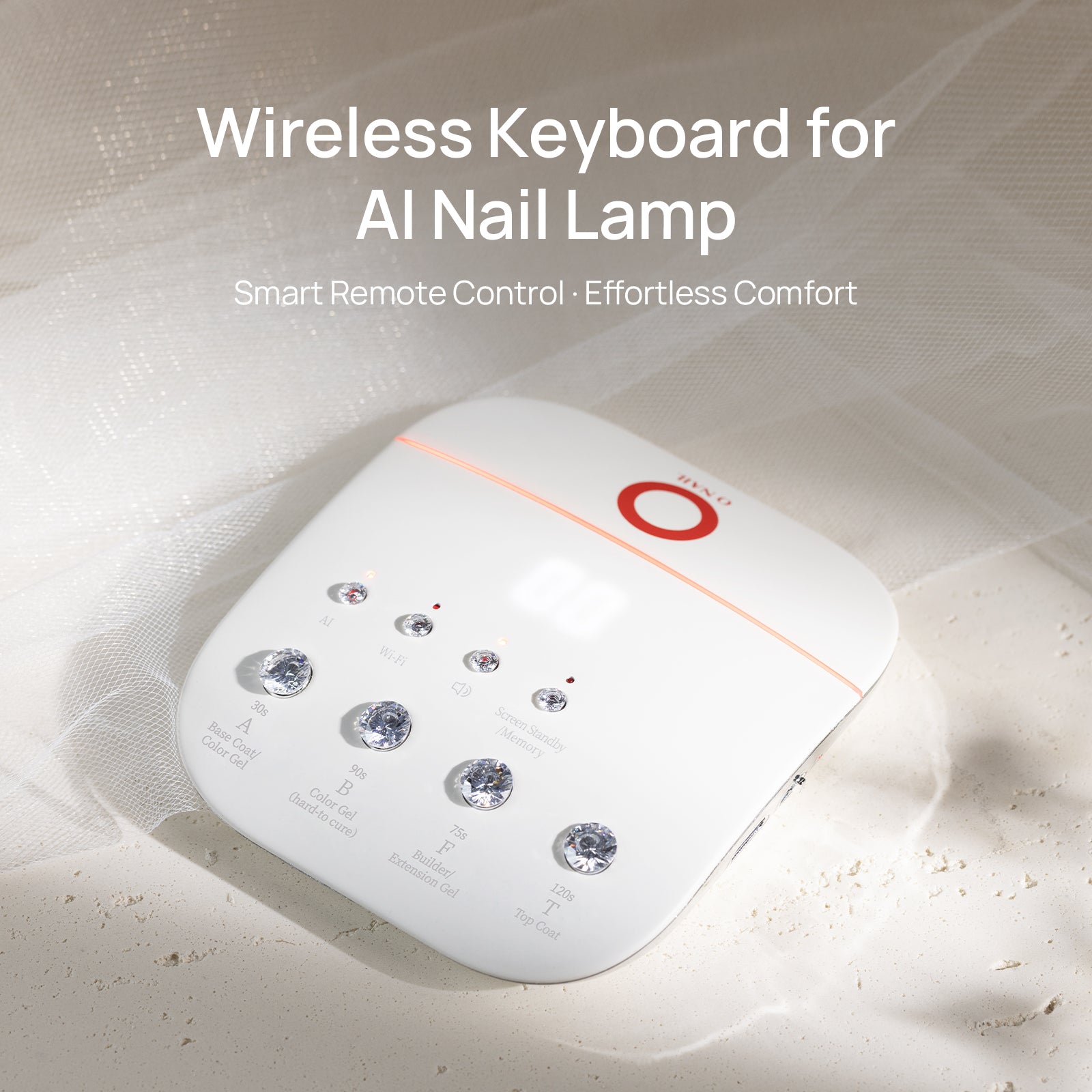 Wireless Keyboard for AI Nail Lamp – O NAIL