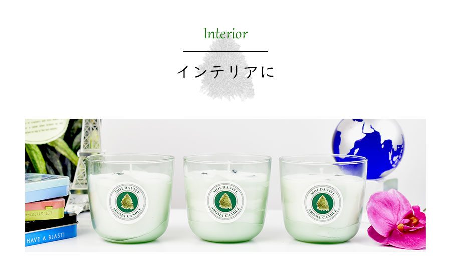 モルダバイト原石入りアロマキャンドル Moldavite AROMACANDLE - 株式