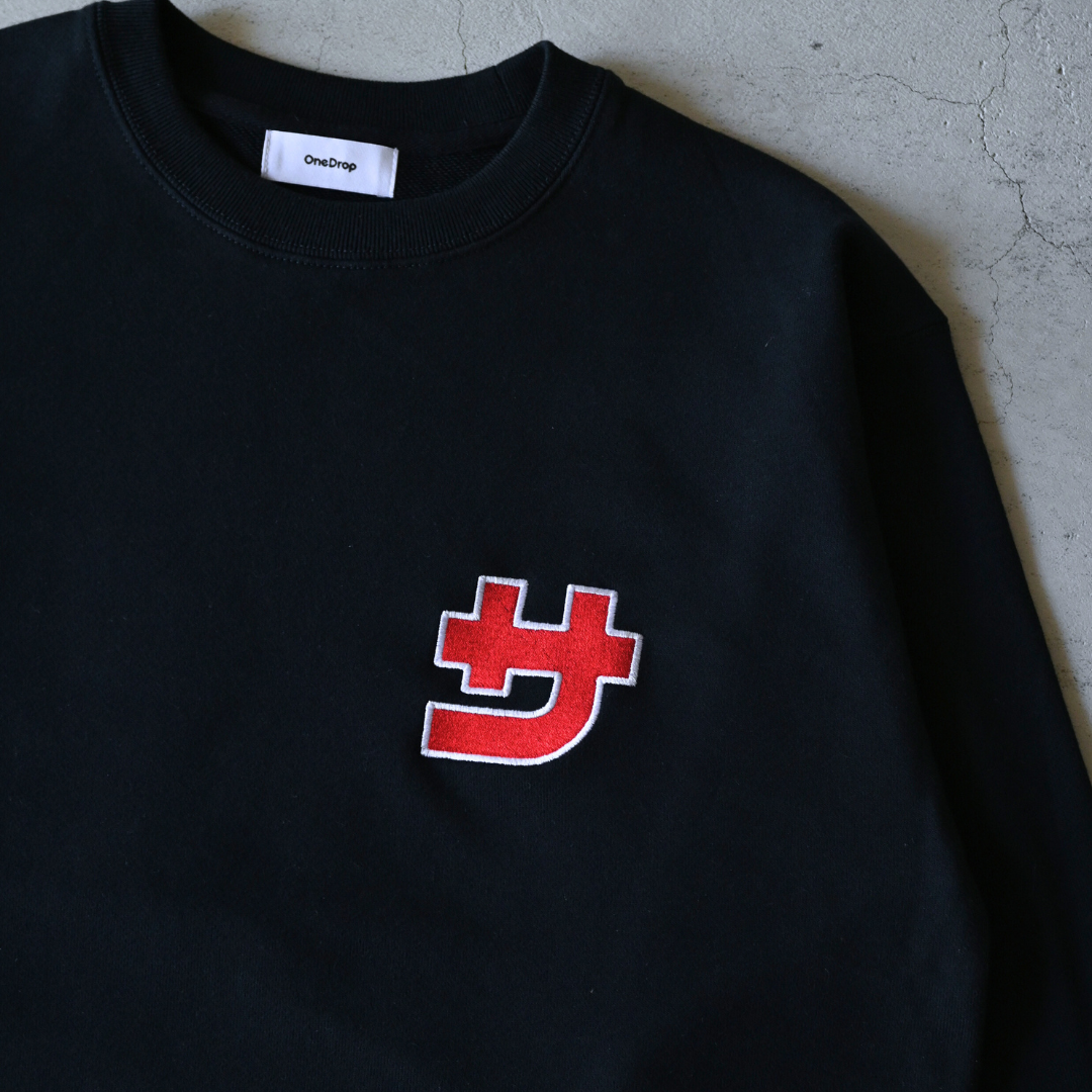 ふくだ「サ」ウナ刺繍 Sweat – One Drop（ワンドロップ）