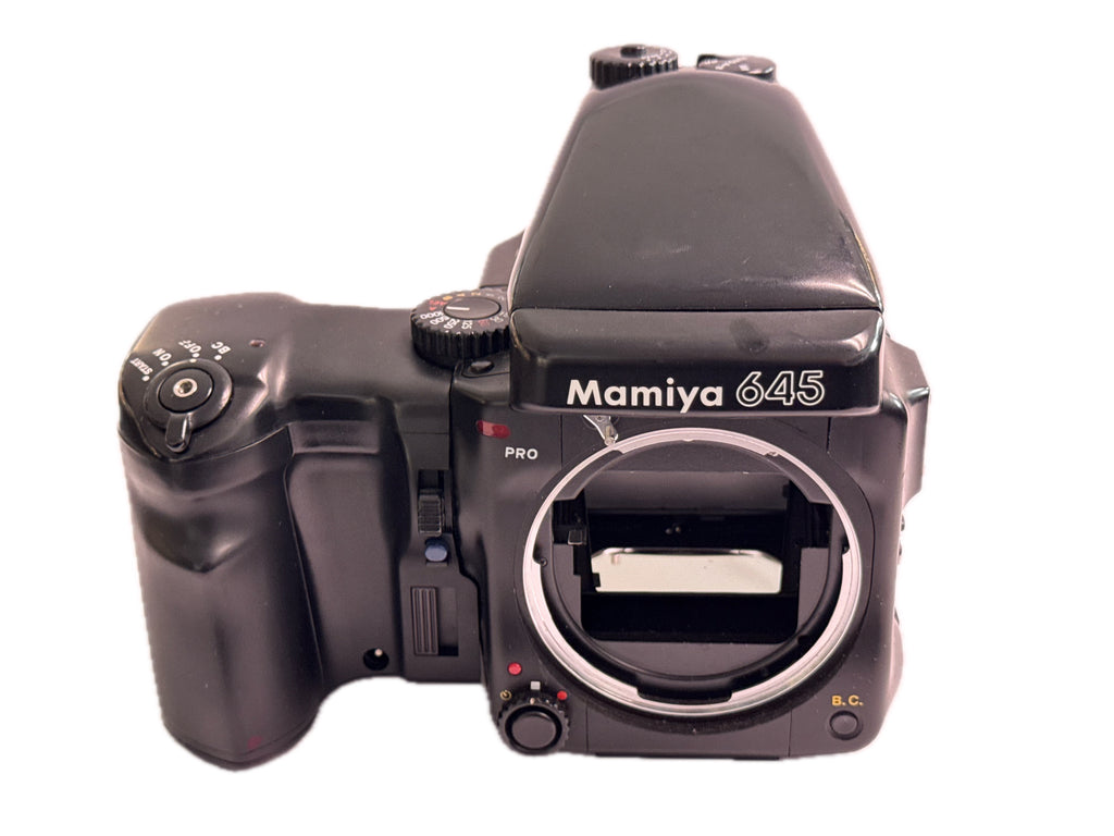 Mamiya 645 Pro with Prism and film back – One Of Many Cameras