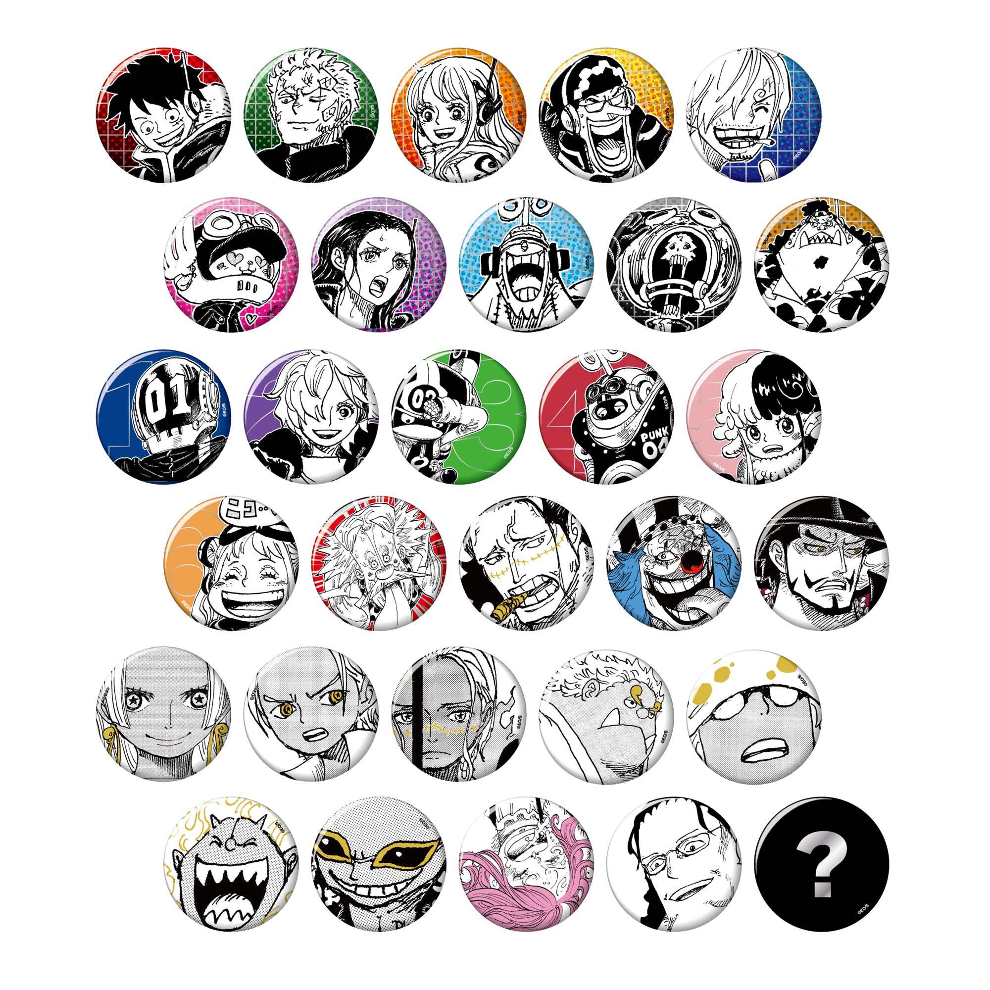 all faces 缶バッジシャンクス未開封ワンピース尾田栄一郎ジャンプ