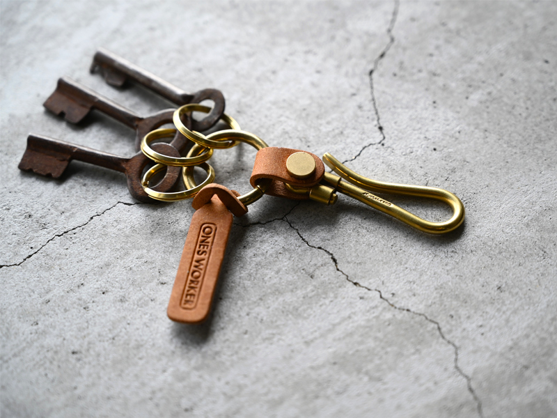 ブラスのフックキーホルダー | ONES WORKER ワンズワーカー