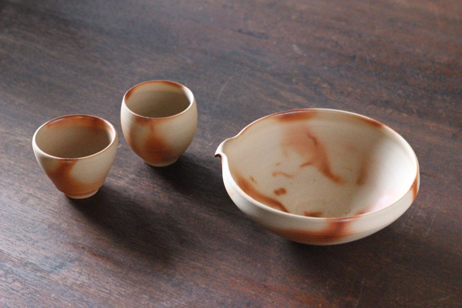 備前焼 老舗窯元(桃蹊堂) 代 17代陶芸家 木村 桃山 作 花瓶