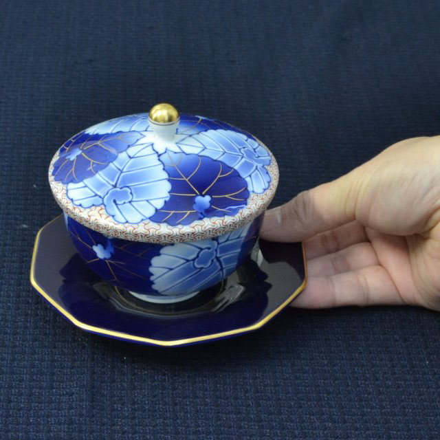 愁海棠】高級蓋付湯のみ5客セット|有田焼の老舗-香蘭社オンラインショップ