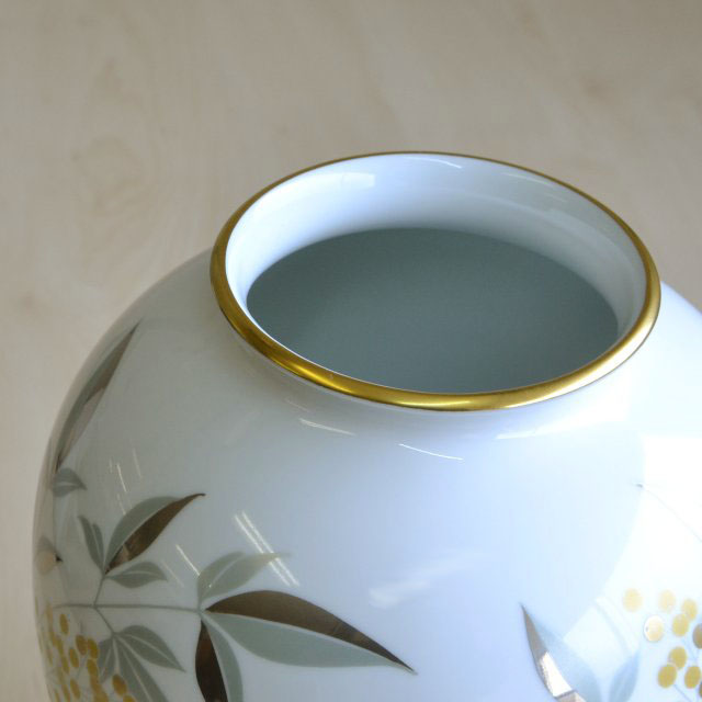 燦彩南天）花瓶|有田焼の老舗-香蘭社オンラインショップ