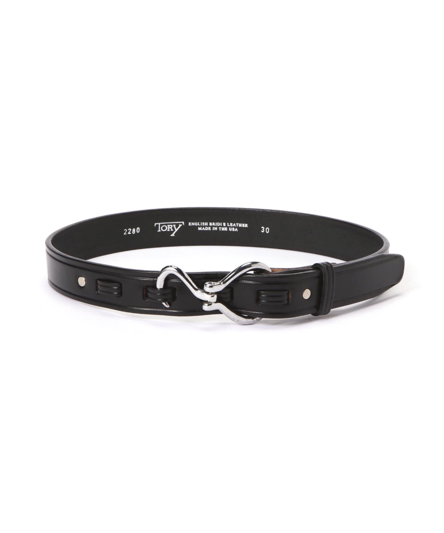 TORY LEATHER/トリーレザー/Nickel Hoof Pick Belt(28 BLACK)｜ B'2nd