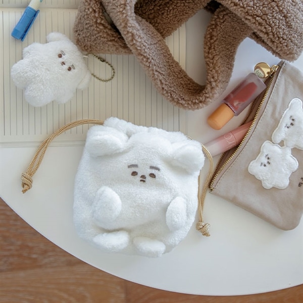 ふわふわぬいぐるみ巾着 巾着ポーチ ましゅとまろ｜ 晴MUSUBI｜福岡