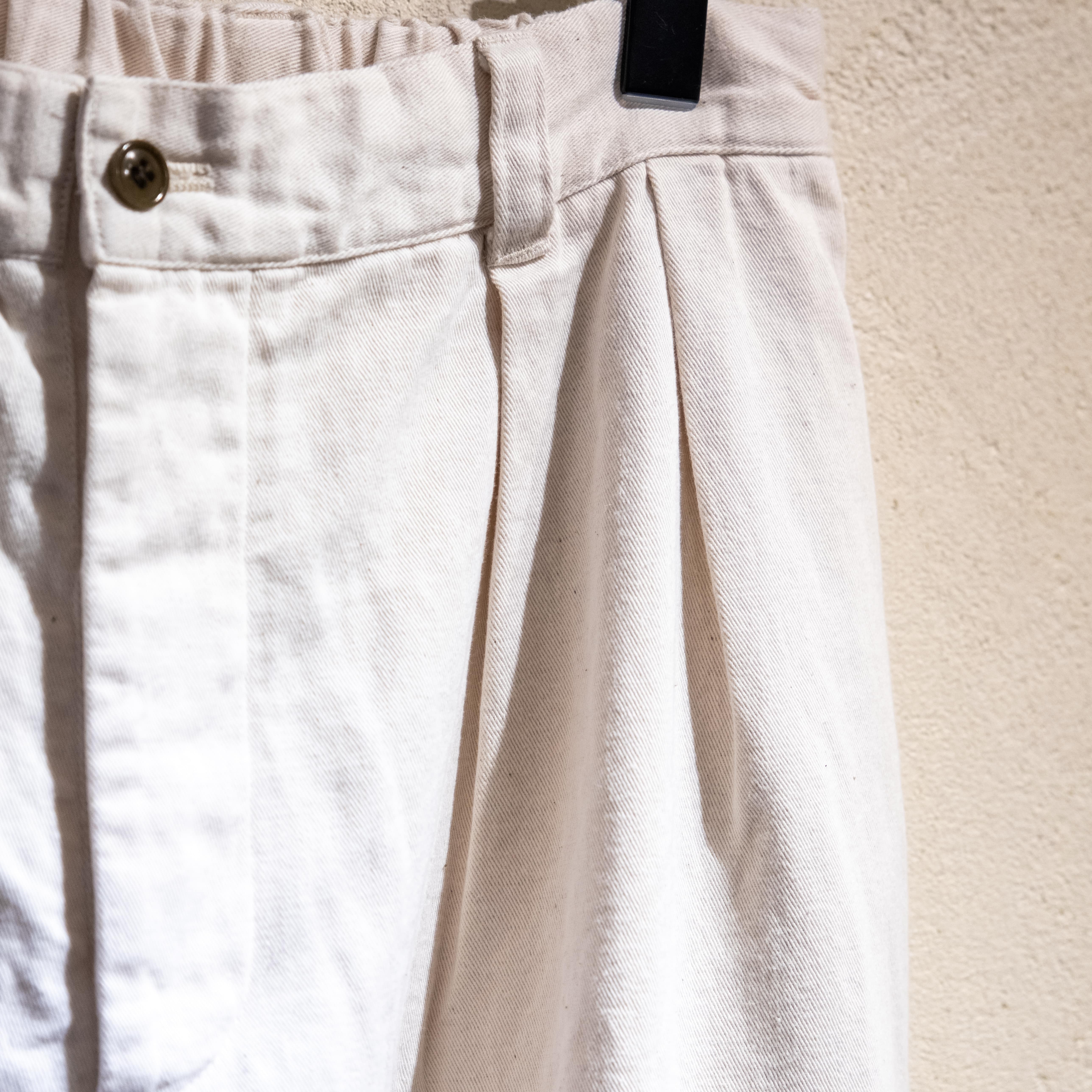 UpcycleLino】BASIC チノ 2タックワイドパンツ(1 NATURAL)｜ nest Robe