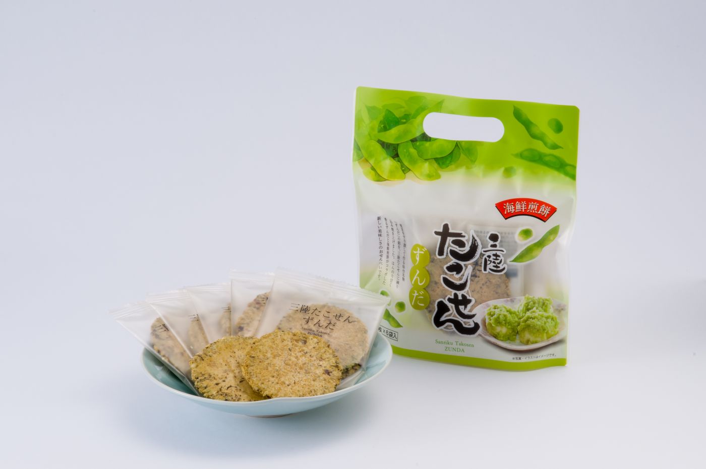 三陸たこせんずんだ（手提げ袋）2枚×6袋