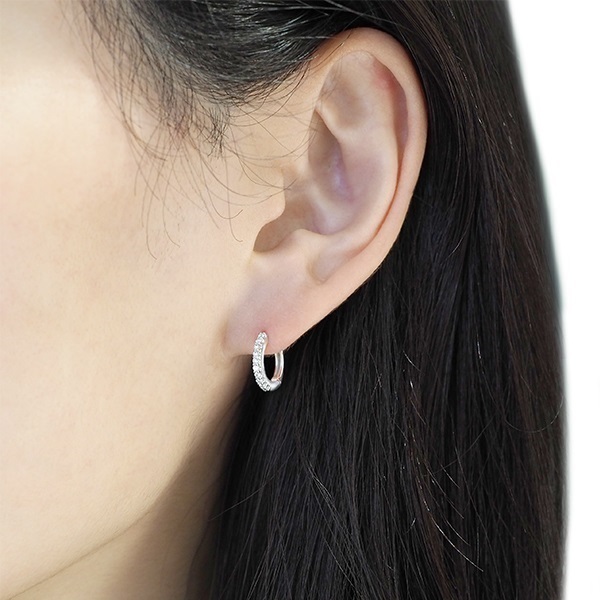 K18WGダイヤモンドピアス | ポンテヴェキオ公式オンラインショップ