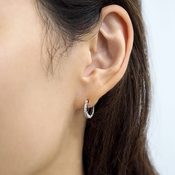 K18WGダイヤモンドピアス | ポンテヴェキオ公式オンラインショップ