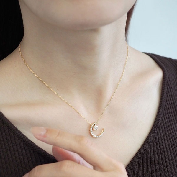 K18YGブラックダイヤモンド/ダイヤモンドネックレス | ポンテヴェキオ