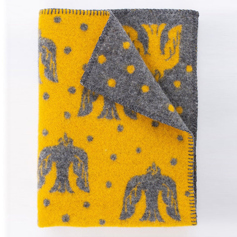 ウールブランケット birds in the snow｜クリッパン – イルムス