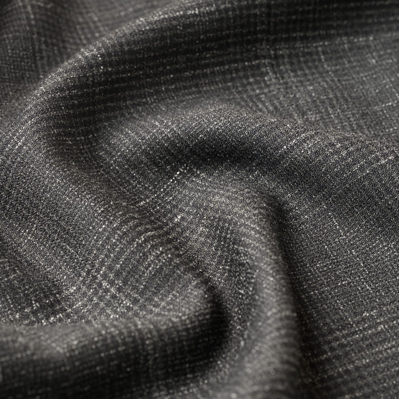 伊レダ社 WINTER LINEN STRETCH チャコールチェック | ONLY ONLINE STORE