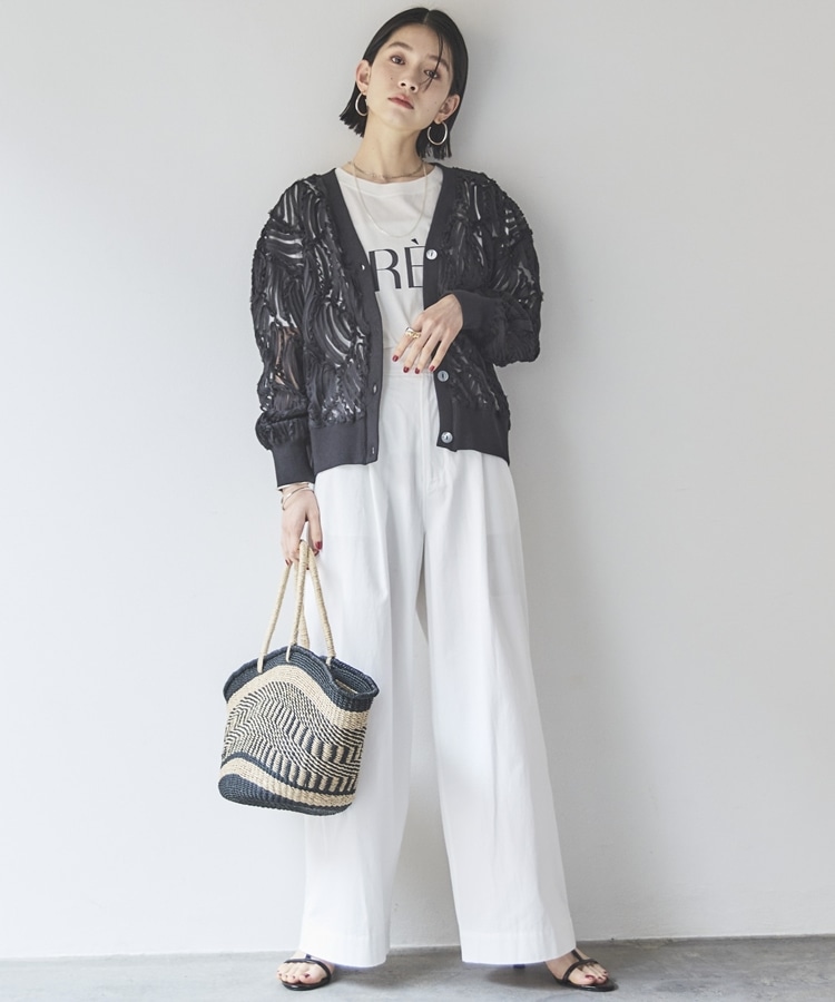 タックワイドパンツ(36 WHITE): パンツ｜PMbox P&M OFFICIAL ONLINE