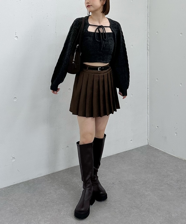 ケーブルニットボレロアンサンブル(M GRAY): トップス｜PMbox P&M