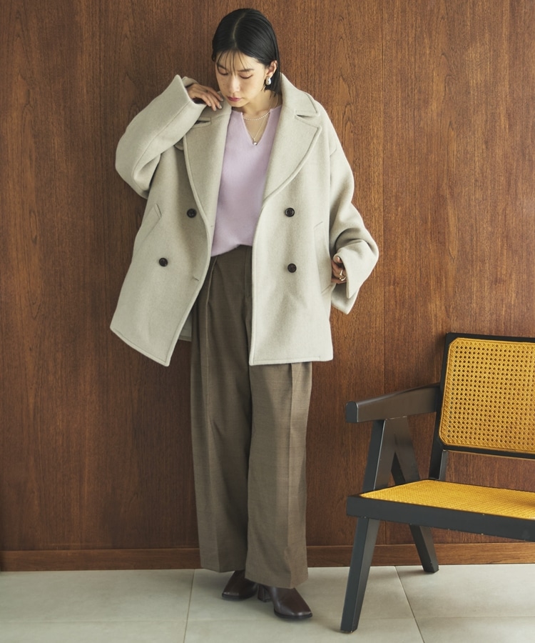 ビーバーピーコート(38 NAVY): アウター｜PMbox P&M OFFICIAL ONLINE