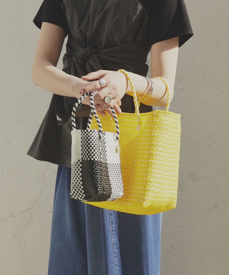 Letra】MERCADO BUCKET MINI CHECK S／H