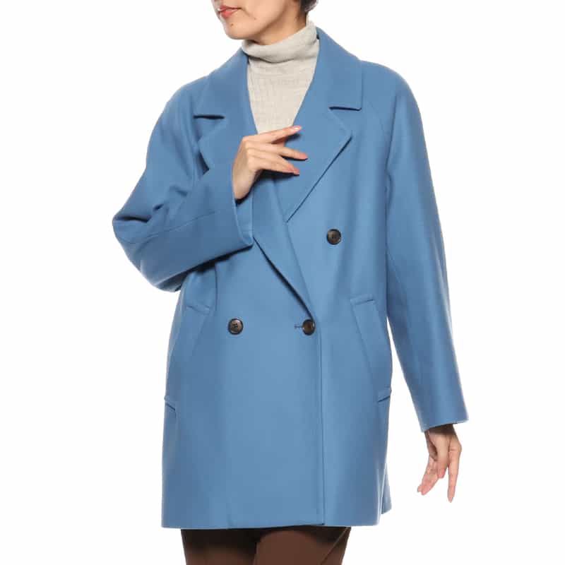 ウールメルトン ラグラン ピーコート（2245000）｜BARNEYS NEW YORK