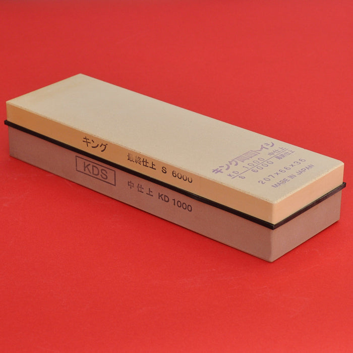 KING KDS Deluxe dual whetstone waterstone #1000 #6000 sharpening