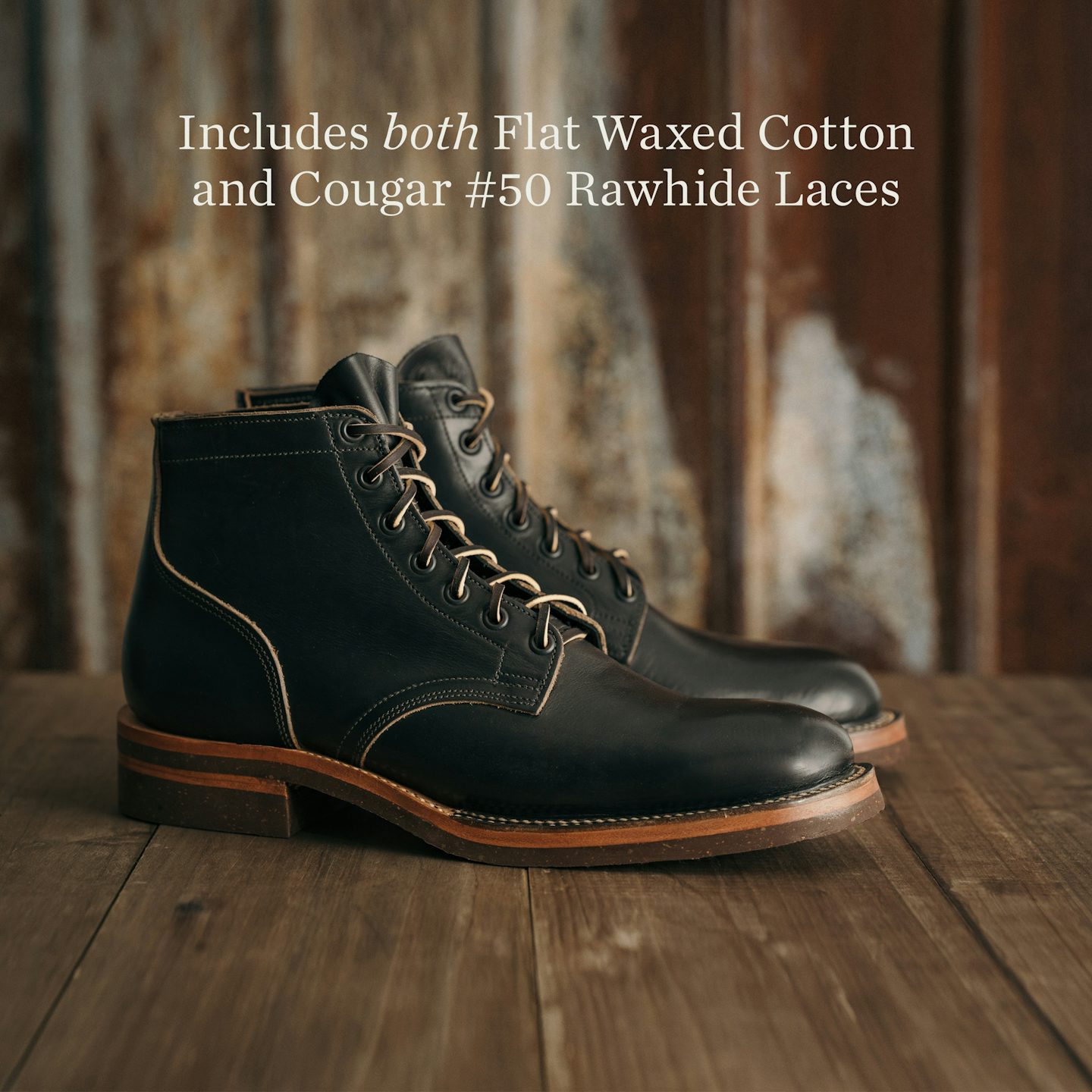 Storm Boot - Horween Black Chromexcel, Vibram 700 Cork Sole - Made