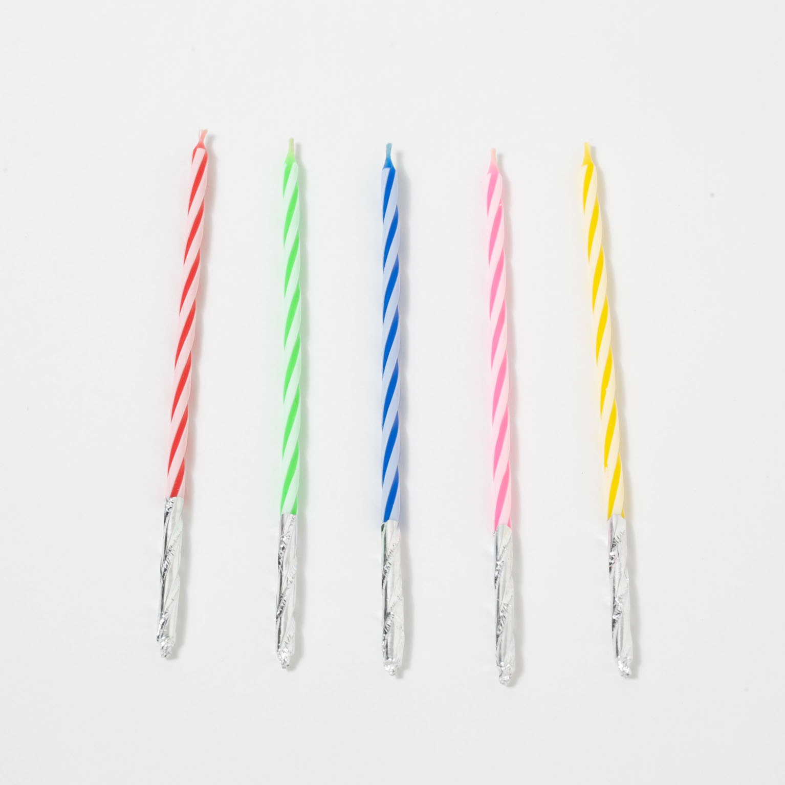 キャンドル・ストライプ512 5色5本入 100組 : 装飾品 | スモール