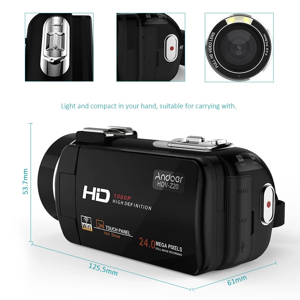 ORDRO HDV-Z20 16X Digital Zoom Video Cameras HD Camcorder