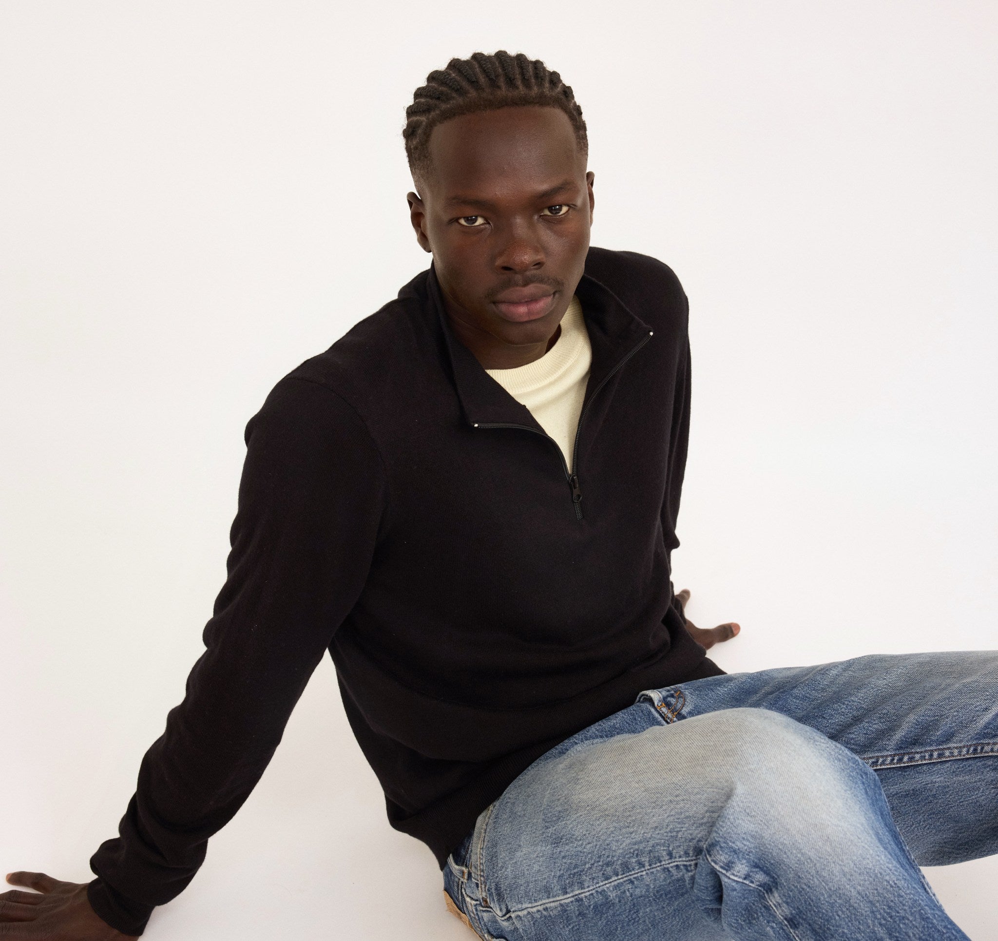 Soft Knit Half Zip Sweater | Only € 83 | Organic Basics