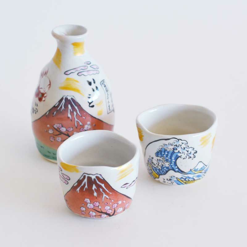 江戸の旅 徳利・ぐいのみ（2個）セット｜和食器通販｜織部 Online