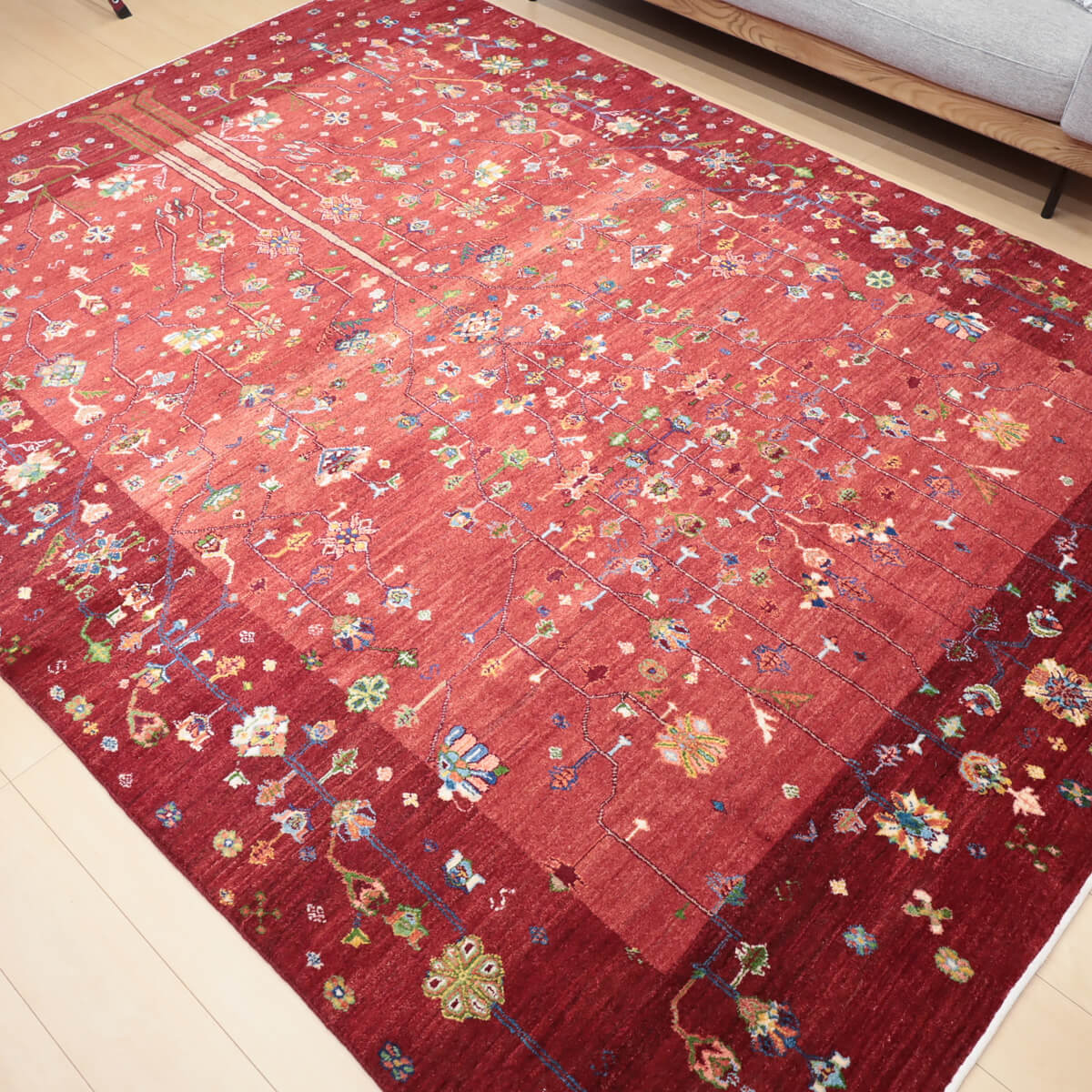 ゾランヴァリ・ギャッベ／ルリバフ 286×218cm（ZX-1422）｜高密度