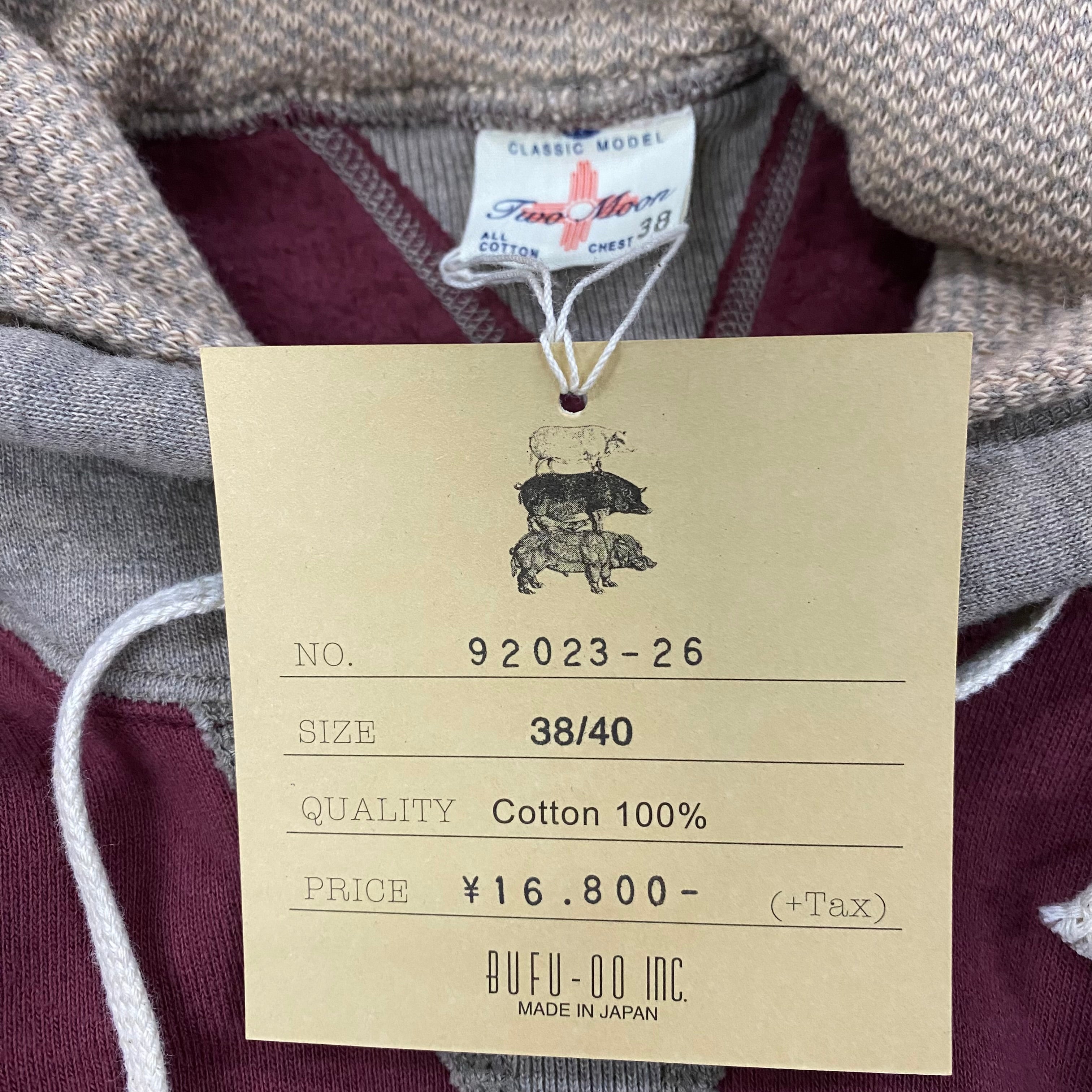 TWO MOON/トゥームーン 丸胴両Vセットインスリーブ・プルオーバー