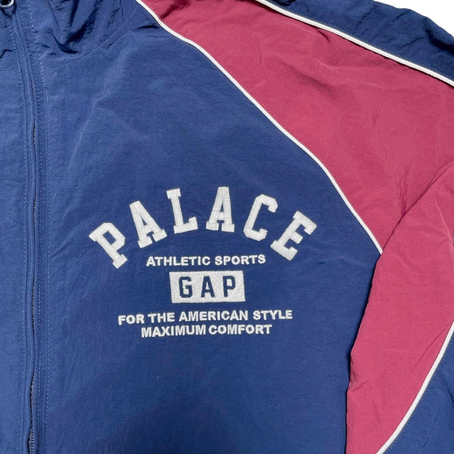 Palace x Gap Nylon Track Jacket Navy Blue Red